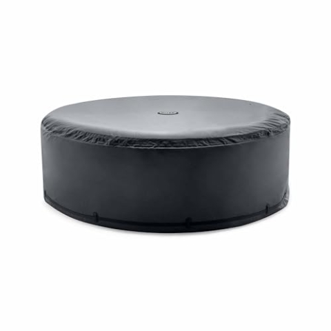 Intex 28533 – Thermo-Solar-Abdeckplane für Round PureSpa, 8 Plätze, energieeffizient, Schwarz, ⌀ 236 cm