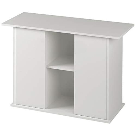 Ferplast Mobile supporto per acquario STAND DUBAI 100 con ante e ripiani, Piedini regolabili, Piano resistente all'acqua, 101 x 41 x h 73 cm, Legno Bianco