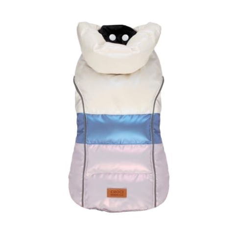 Croci Gepolsterte Jacke mit Perlendream, Blau, 50 cm