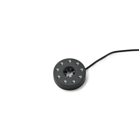 Pontec PondoStar LED Ring Compact, schwarz - Unterwasserbeleuchtung (IP68), warmweiße LEDs, Teich, Garten, Leuchtring für Wasserspiele