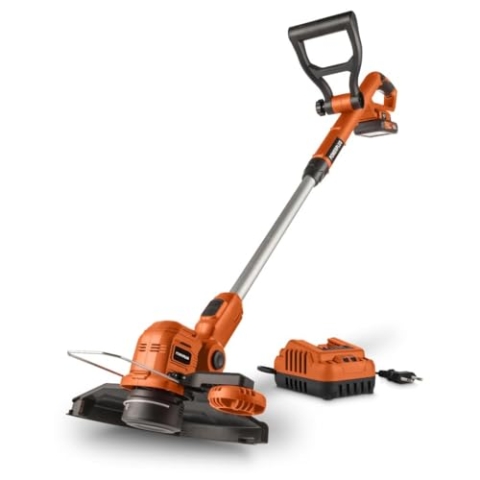 Power Plus Dual Power Akku-Rasentrimmer POWDPG75421-20 V und 256 mm Ø, inkl. Akku und Ladegerät, Gartengeräte 2 in 1 als Rasentrimmer und Rasenkantenschneider für Ihren Garten