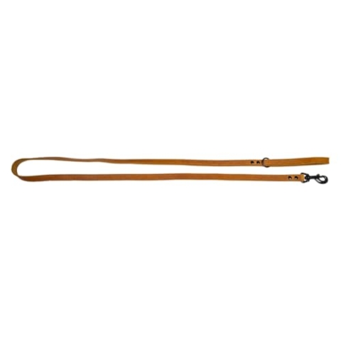 JACK AND VANILLA, Lange Leine für Hunde, Black Label-Modell, Farbe Cognac, Größe 18 mm x 180 cm