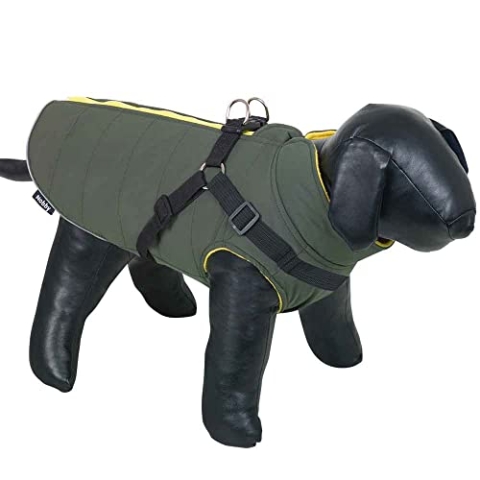 Nobby Hundemantel SOBAK 2 in 1, oliv-gelb, 80 cm, 1 Stück
