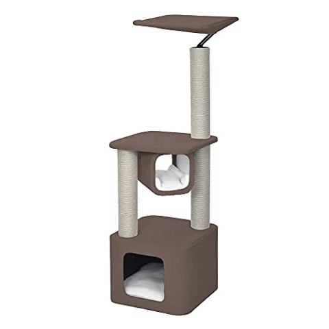 Ebi, Okinawa Kratzbaum 37 x 37 x 121 cm, Braun, Katze, Braun