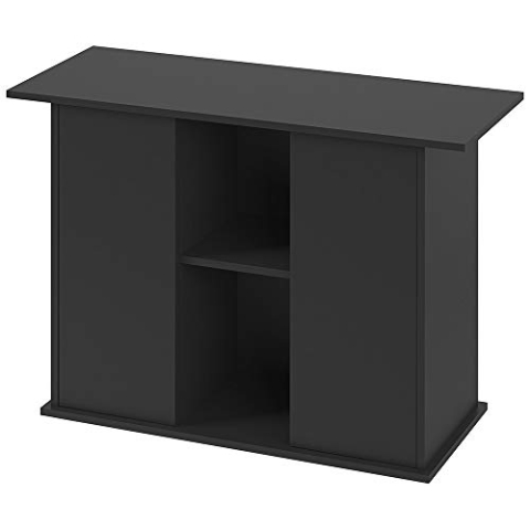 Ferplast Mobile supporto per acquario STAND DUBAI 100 con ante e ripiani, Piedini regolabili, Piano resistente all'acqua, 101 x 41 x h 73 cm, Legno Nero