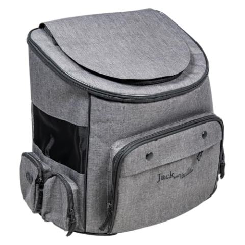 JACK AND VANILLA JV Travel Rugzak Grijs/Zwart-40 x 25 x 36 cm