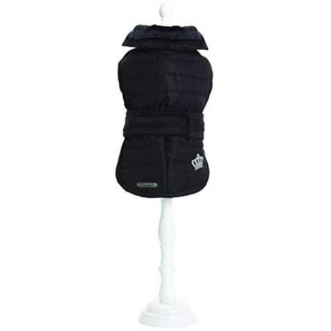 Croci C7274512 Steppjacke Bulldog, 47 cm, schwarz