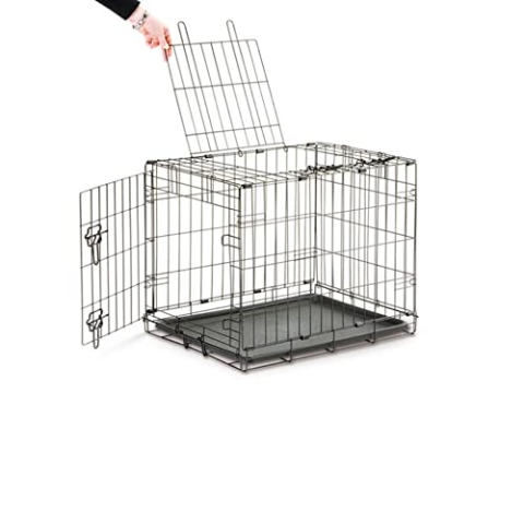 Savic Dog Cottage Zimmerkäfig für Hunde pulverbeschichtet 50 x 30 x 36,5 cm schwarz