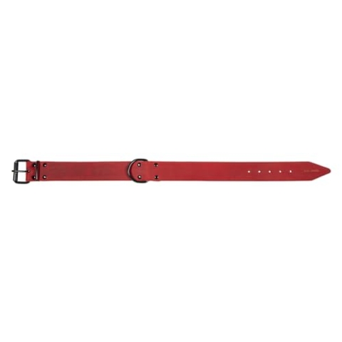 JACK AND VANILLA, großes Halsband für Hunde, Black Label-Modell, rote Farbe, Größe 50 mm x 65 cm
