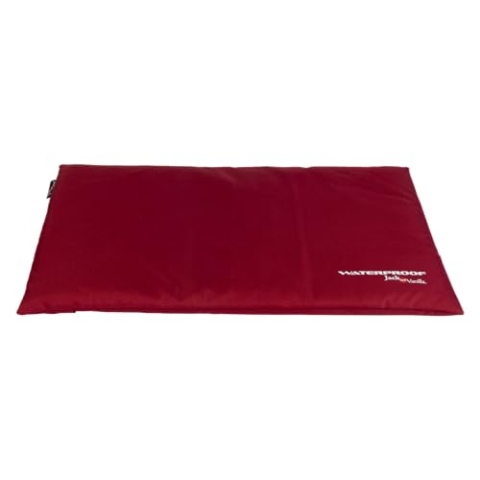 JACK AND VANILLA – Wasserdichtes Hundekäfigkissen – wasserdichte, rutschfeste Komfort-Schlafmatte für kleine bis große Hunde – Rot, S, 58 x 40 cm