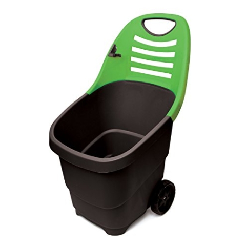 TEC HIT 390670 - Chariot de Jardin Brouette - 62 Liter - 2 Wege - Durchm. 170 mm - Vert/Jaune