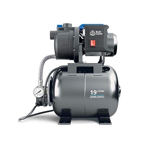 AR Blue Clean Selbstansaugende Pumpe ARGP 600PB mit Behälter für Klarwasser (600 W, max. Förderleistung 3100 l/h, max. Förderhöhe 35 m)
