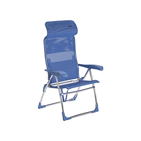 Crespo Silla Playa 7 pos. aluminio (Multifibra) COMPACT Asiento Alto