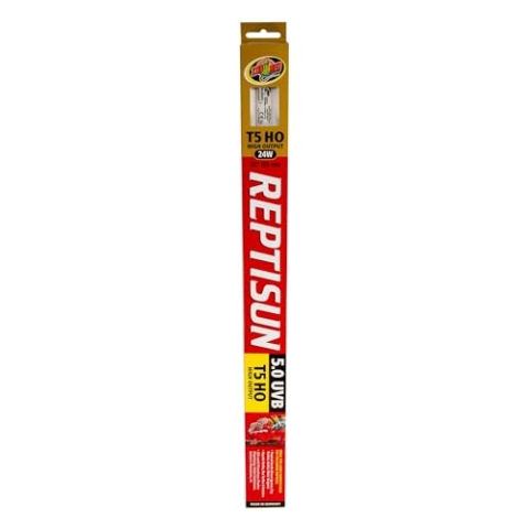 Zoo Med FS5-24e Repti Sun 5.0 T5 UVB Leuchtstoffröhre 24 W, für Terrarien, 1 Stück (1er Pack)
