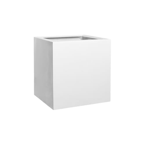Pottery Pots Block M, Glossy White