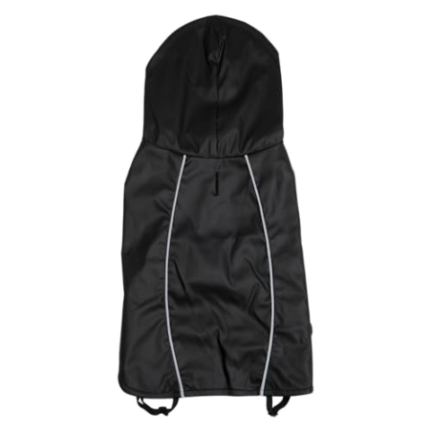 JACK AND VANILLA, wasserdichte Jacke mit Verstellbarer Kapuze, leicht und bequem, ideal für Outdoor-Aktivitäten, Verschiedene Taschen, Größe L, Schwarze Farbe, Fisherman-Modell