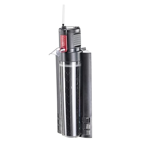 Hydor Innenfilter CRYSTAL 200 für Aquarien mit 120-200 Liter, 2 Stufen, Aktivkohle und Venturi-Kit enthalten