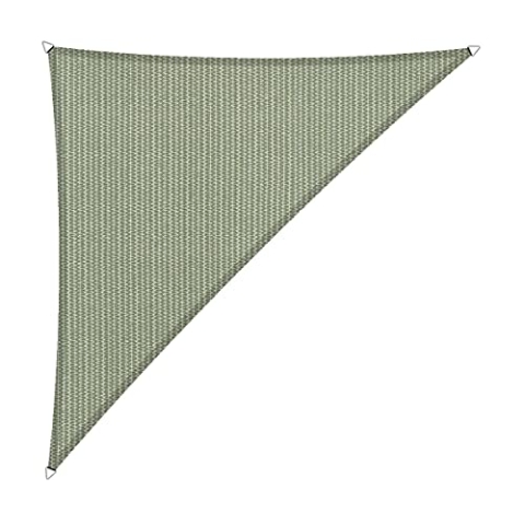 Shadow Comfort Schattensegel Sonnenschutz Wasserdurchlässig HDPE Gartenmarkise für Außen Garten Terrasse UV Block - Dreieck 4x4x5,70m - Moonstone Green