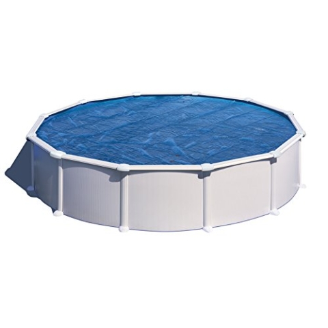 Gre CIPR451P - Premium-Winterabdeckung für runde Pools mit 550 cm, 460 cm und 400 cm Durchmesser. Schutz des Poolwassers im Winter, Dicke 180 g/m², Farbe Schwarz.