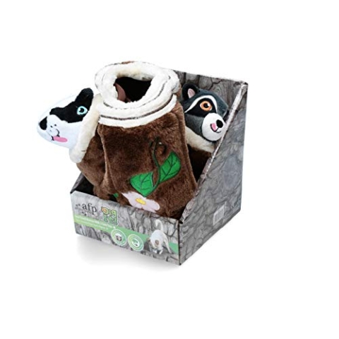 ALL FOR PAWS Dig it Baumstamm mit 2 niedlichen Spielzeugen, Medium, 2,7 kg