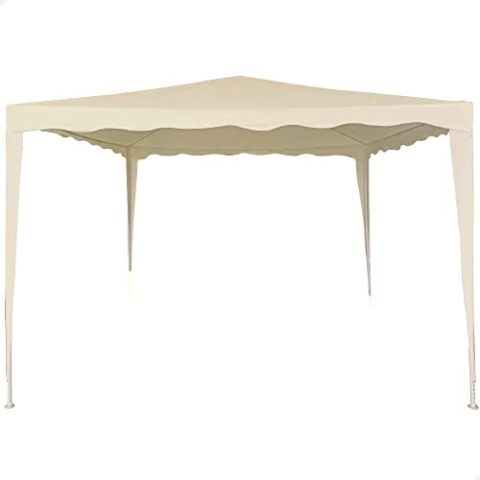 AKTIVE 61023 - Abnehmbares Zelt 300x300x240 Creme, Außenmarkisen für Terrasse, Terrasse, Strand oder Camping, Gartenpergolen, einfach aufzubauender Pavillon