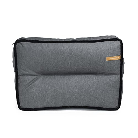 Rexproduct - Bergamo Palettenkissen I Eckkissen I Wasserfest und Waschbar I Kissen für Palettenmöbel I Anwendung im Freien I Langlebig I Universelles Design I 60x40x15 cm - Grau