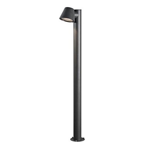 Konstsmide Wegeleuchte Trieste | Aluminium schwarz | Outdoor IP44 | GU10-Fassung | 7524-370, 20.5 x 11.5 x 100 cm