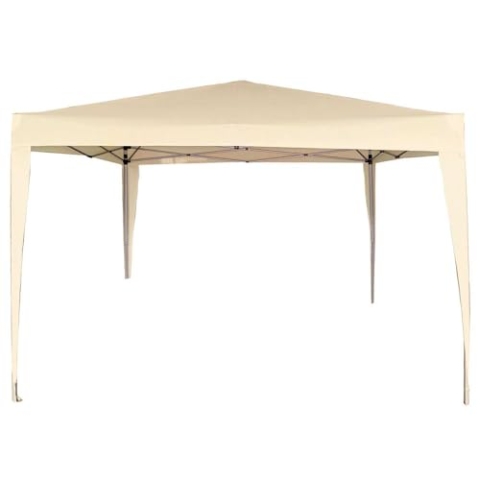 AKTIVE 62188 - Faltpavillon 300 x 300 x 240 cm Creme Polyester Garten