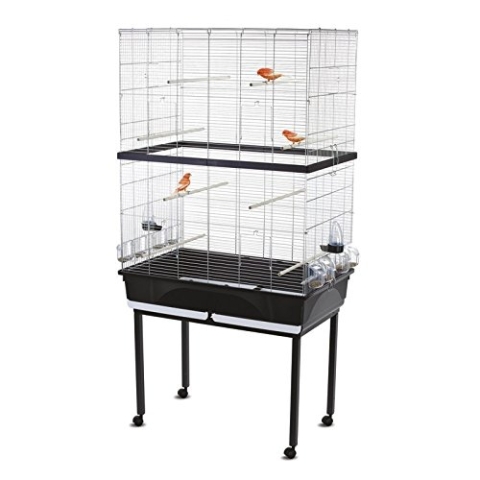 iMac Tasha Double - Hundezwinger, Schwarz, Mittelgroß, Langlebig, Kunststoff, Tierkäfig