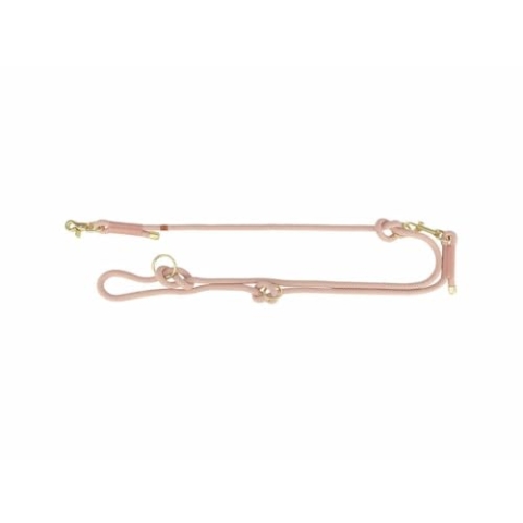 TRIXIE V-Leine Soft Rope, L-XL, 13 m/6 mm, rosa - verstellbare Hundeleine für große Hunde aus gewebtem Tau, 3-Fach längenverstellbar - 1985307