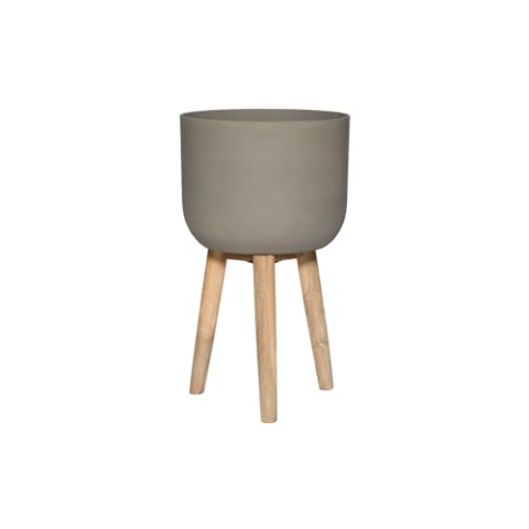 Pottery Pots Plant Pot Logan S, Clouded Grey | Ø: 36 x H: 62,5