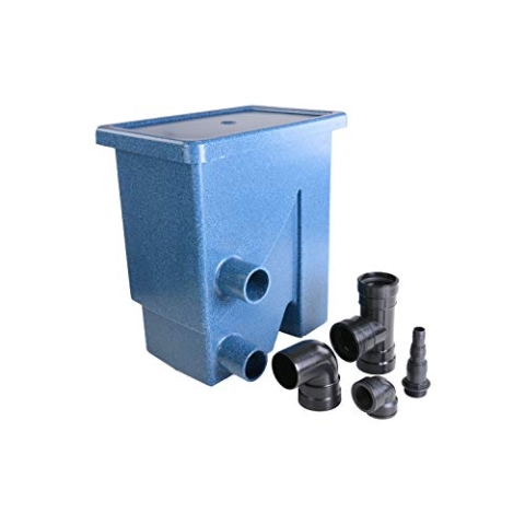 AquaForte Pumpengespeister Siebbogen-/Vorfilter "Compactsieve II", 300μ, vielseitig nutzbar, 49x32x55 cm, blau