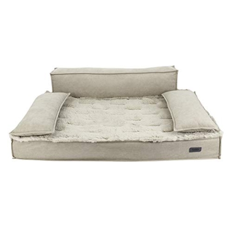 Nobby Orthopädisches Komfortsofa eckig Nuka beige 92 x 65 x 10 cm