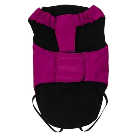 JACK AND VANILLA, fuchsiafarbener Mantel für Hunde, bequem und warm, ideal für den Winter, ergonomische Passform, maschinenwaschbar, sicherer Sitz, Größe ML, fuchsiafarbene Farbe, Expeditionsmodell