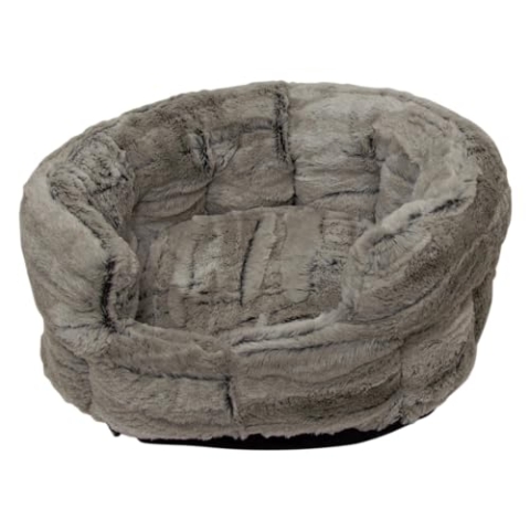 JACK AND VANILLA, weiches Bett für Hund oder Katze, modernes Design, strapazierfähiger Stoff, leicht zu reinigen, rutschfeste Unterseite für Sicherheit, Größe 40 x 35 cm, beruhigende Farbe