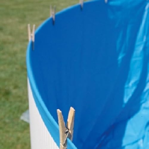 Gre SP818F - Poolfolie für ovale Pools, 810 x 470 x 132 cm (Länge x Breite x Höhe), Overlap System, Farbe Blau