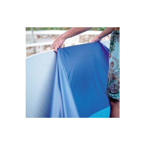 Gre SP738F – Blaue Auskleidung für runde Aufstellpools mit den Maßen 730 x 375 x 130 cm, mit Overlap-System
