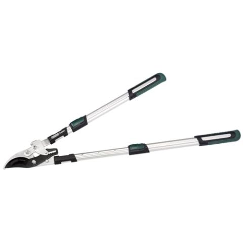 Draper 36819 Teleskop-Ratschenastschere mit Softgrip- und Aluminiumgriffen