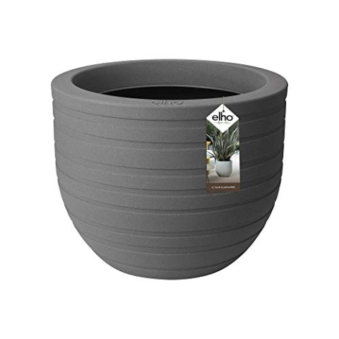 Elho Allure Ribbon 47 - Blumentopf - Mineral Clay - Drinnen & Draußen - Ø 46.8 x H 37.6 cm