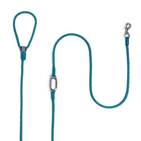 High5Dogs, Ergonomische Hundeleine, 250 cm, blau, langlebiges und praktisches Design, ideal für Spaziergänge in der Stadt oder in der Natur, 7 mm, Modell Leisure Clic