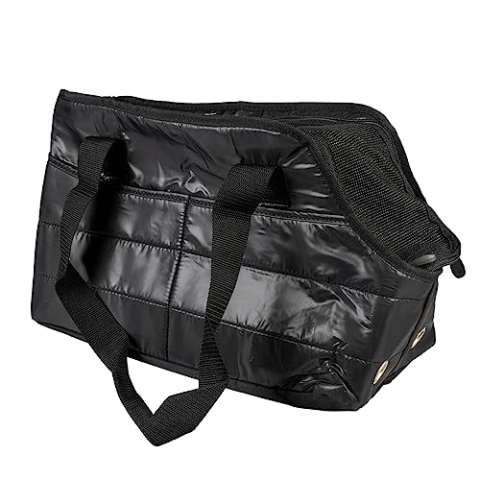 duvoplus Paris Pet Bag Chic 42 x 21 x 26 cm – max. 5 kg Schwarz