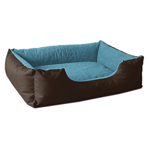 BedDog Hundebett L - Hundekissen - Hundekorb - Hundecouch - Hundesofa - Bezug abziehbar, Waschbar, für Mittel-Kleine Hunde