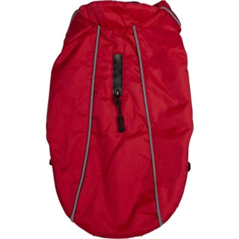 JACK AND VANILLA, Rote Outdoor-Jacke, Wärmeisolierung, wasserabweisend, ergonomisches Design, Bequeme Taschen, ideal zum Wandern, Größe ml, rote Farbe, Expeditionsmodell