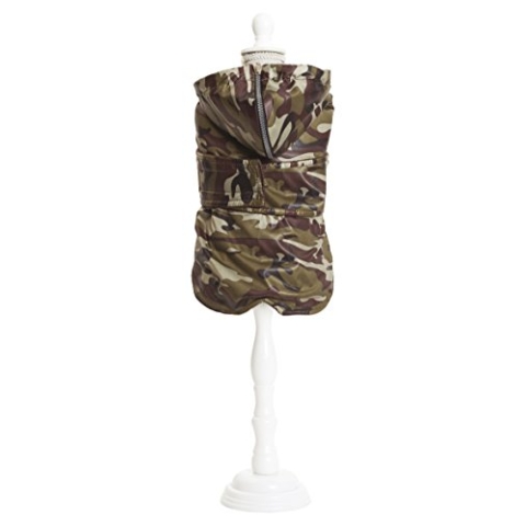 Croci C7274456 Steppjacke Dachshund Military, 34 cm