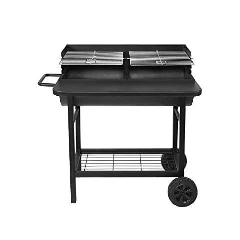 RED DECO Holzkohlegrill 39,5x35,5 cm mit Wagen - alabama