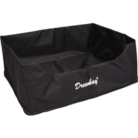 Flamingo Hülle für Korb Dreambay® Rechteck Schwarz 80x67x22cm