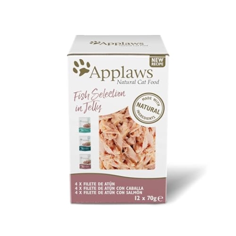 APPLAWS Katze über Selec Gelee Multi Fisch 4 x 12 x 70 g