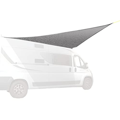 Brunner Deflector Triangle Sonnenschutz für Wohnwagen, Wohnwagen, Wohnmobil, Lieferwagen, Minibus und Vans, inklusive Befestigungszubehör, 360 x 360 x 360 cm