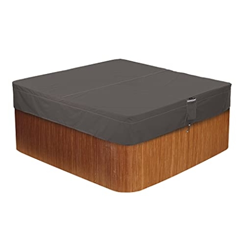 Classic Accessories 55-885-035101-EC Ravenna Water-Resistant 86 Inch Square Hot Tub Cover,Medium