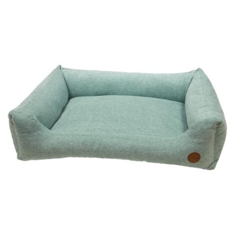 JACK AND VANILLA, Sofa für Haustiere, modernes und Elegantes Design, optimaler Komfort, pflegeleicht, langlebig, Maße 100 x 70 cm, Mintfarbe
